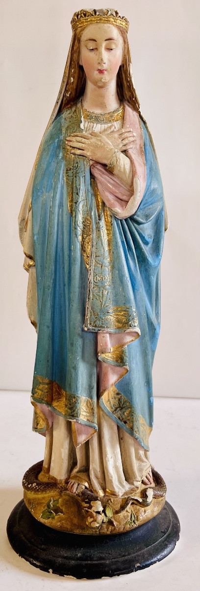 Vierge en plâtre -photo-2